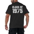 Class Of 1975 Highschool College Graduation Reunion T- Men's Back Print T-Shirt