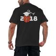 Class Of 2018 Basketball Senior Graduation Shirt Grad Men's Back Print T-Shirt
