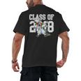 Class Of 2018 Dabbing Unicorn Graduation Shirt Men's Back Print T-Shirt