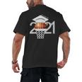 Class 2021 Graduation Senior Basketball Player Men's Back Print T-Shirt