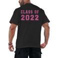 Class Of 2022 High School Graduation Date GraduateShirt Men's Back Print T-Shirt