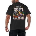 Class Of 2022 Monster Truck Graduation Cap Retro Sunset Boy Men's Back Print T-Shirt