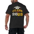 Class Of 2023 School Graduation Vintage Retro Class Of 2023 Men's Back Print T-Shirt