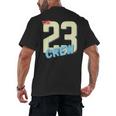 Class Of 2023 Seniors 23 Crew Senior Graduation Idea Men's Back Print T-Shirt