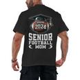 Class Of 2024 Graduation Senior Football Mom 2024 Men's Back Print T-Shirt