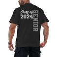 Class Of 2024 Senior 24 Shirt High School Graduation Party Men's Back Print T-Shirt