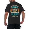 Class Of 2024 Senior Graduation Leveled Up Gamer Class 2024 Men's Back Print T-Shirt