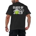Class Of 2025 Graduation Senior Tennis Player Men's Back Print T-Shirt