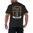 Class Of 2025 Senior Graduation Cross Quote Faith In God Men's Back Print T-Shirt