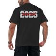 Class Of 2025 Senior Graduation 2025 And Red Men's Back Print T-Shirt