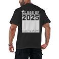 Class Of 2025 Sign My Shirt Senior 2025 Graduation Men's Back Print T-Shirt