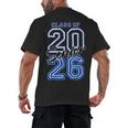 Class Of 2026 Senior Graduation High School And College Grad Men's Back Print T-Shirt