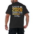 Class Of 2026 Senior Year Loading Senior 2026 Graduation Men's Back Print T-Shirt