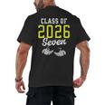Class Of 2026 Six Seven Senior Yellow Graduation 6 7 Men's Back Print T-Shirt