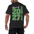 Class Of 2027 Senior 27 High School Graduation Senior 2027 Men's Back Print T-Shirt