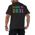 Class Of 2031 High School Graduation Date Kindergarten Shirt Men's Back Print T-Shirt