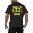 Class Of 2031 Shirts For Kindergarten Photo To Graduation Men's Back Print T-Shirt