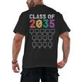Class Of 2035 Graduation Check List Men's Back Print T-Shirt