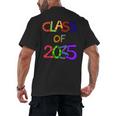 Class Of 2035 Grow With Me Kindergarten Graduation Men's Back Print T-Shirt