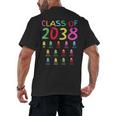 Class Of 2038 Senior Class 2038 Idea Graduation Grow With Me Men's Back Print T-Shirt