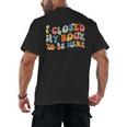 I Closed My Book To Be Here Book Lovers Library Reading Men's Back Print T-Shirt I Closed My Book To Be Here Book Lovers Library Reading Men's Back Print T-Shirt