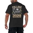 College Grad Class Of 2028 Senior Graduate Graduation 2028 Men's Back Print T-Shirt