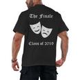 Cool Theater Graduation Tshirt Tragedy And Comedy Masks Men's Back Print T-Shirt