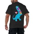 Cool Dinosaur Books Art For Men Women Libarian Book Lover Men's Back Print T-Shirt Cool Dinosaur Books Art For Men Women Libarian Book Lover Men's Back Print T-Shirt