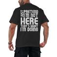 Cool Introvert Just Pretends I'm Not Heres Men's Back Print T-Shirt
