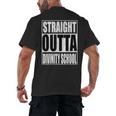 Cool Straight Outta Divinity School Graduation Shirt Men's Back Print T-Shirt