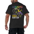 I Crushed Kindergarten Monster Truck Graduation Boys Small Men's Back Print T-Shirt