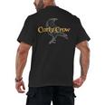 Curly Crow Art And Books Logo Men's Back Print T-Shirt