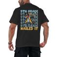 Dabbing Graduation Boy 5th Grade Nailed It Class Of 2025 Men's Back Print T-Shirt
