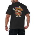 Dabbing Mexican Pizza Dance Food Lover Graduation Men's Back Print T-Shirt