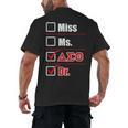 Delta Sigma Theta Sorority Delta Doctor Graduation Men's Back Print T-Shirt