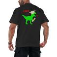 Dinosaur Rawr Diploma Grad Graduate Graduation Men's Back Print T-Shirt