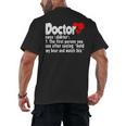 Doctor For Medical Med Student Graduation Men's Back Print T-Shirt