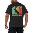 I Like Dogs And Maybe 3 People Introvert Men's Back Print T-Shirt