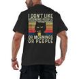 I Don't Like Morning People Introvert Introverted Antisocial Men's Back Print T-Shirt