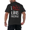 I Don't Like People Introvert Small Men's Back Print T-Shirt I Don't Like People Introvert Small Men's Back Print T-Shirt