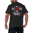 Earned It 2023 For Nurse Graduation Or RN LPN Class Of 2023 Men's Back Print T-Shirt