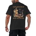 Easily Distracted By Books & Dragons Librarian Book Lover Men's Back Print T-Shirt