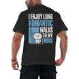 I Enjoy Long Romantic Walks To My Fridge Introvert Men's Back Print T-Shirt I Enjoy Long Romantic Walks To My Fridge Introvert Men's Back Print T-Shirt