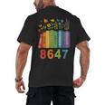 Equal Rights Book Flower Resist 86 47 Feminist Women Rights Men's Back Print T-Shirt