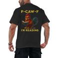 F-CAW-F I'm Reading Chicken Book Lover Introvert Meme Men's Back Print T-Shirt F-CAW-F I'm Reading Chicken Book Lover Introvert Meme Men's Back Print T-Shirt