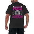 Female Lawyer Women Law Student Graduation Bar Exam Men's Back Print T-Shirt