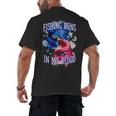 Fishing Runs In My Blood Introvert Hobby Antisocial Men's Back Print T-Shirt