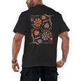 Floral Pride & Prejudice Barely Tolerable Book Lover Bookish Men's Back Print T-Shirt