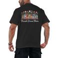 Flourish Dream Thrive Floral Books For Book Lovers Men's Back Print T-Shirt