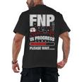 FNP In Progress Graduation Family Nurse Practitioner Men's Back Print T-Shirt